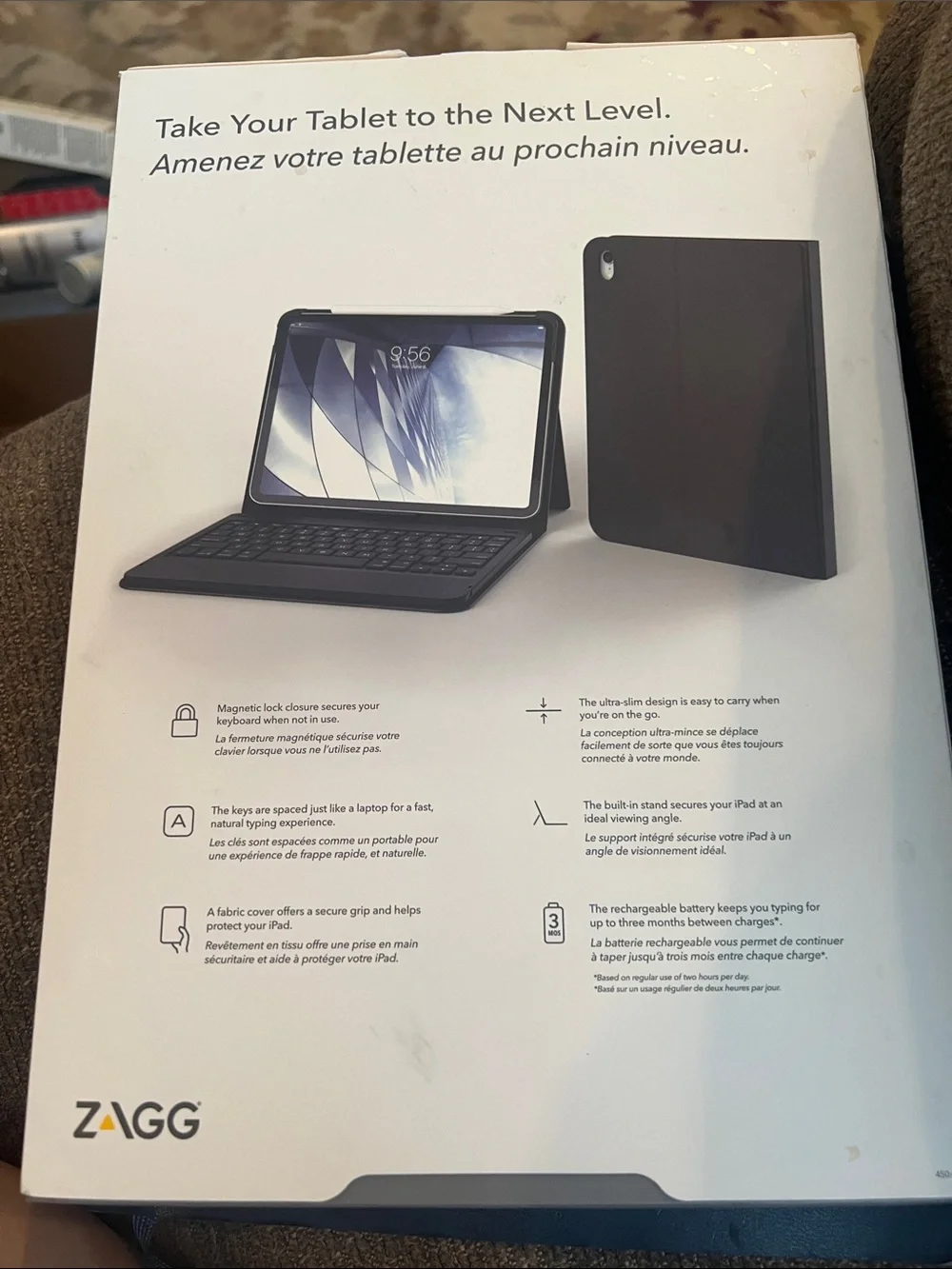 ZAgg Messenger Folio Keyboard Case for 11-inch iPad Pro - Black